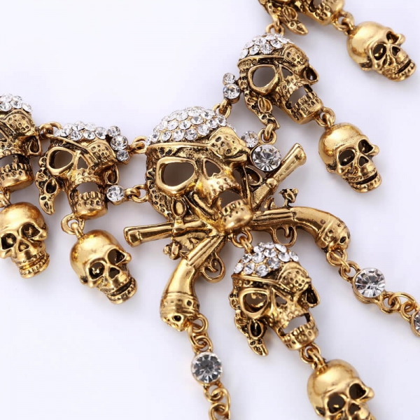Pirat Skull Bones Collier